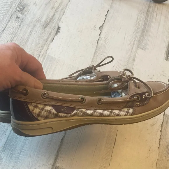 Genuine Sperry Angel Fish Boat Shoes Women's Tan and Brown Loafers - Picture 11 of 16